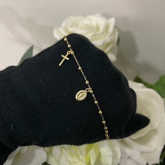 Bracciale rosario oro